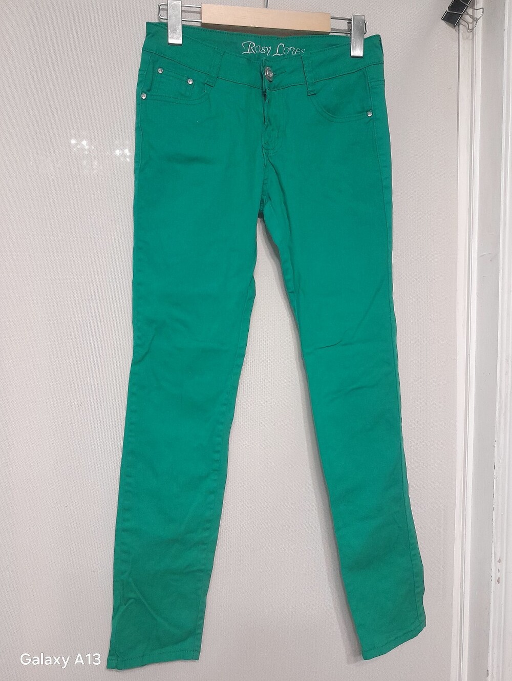 Rosy Love Green Skinny Pants